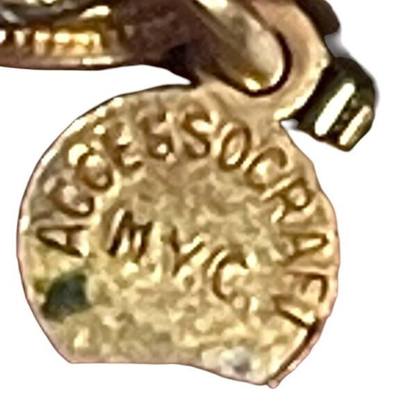 Elephant Trunks Up Good Luck Coin Vintage GERMANY Charm Bracelet 7” Chunky BOHO - Picture 7 of 7